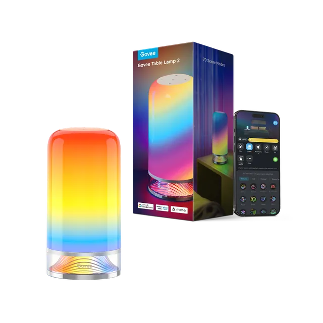 govee-table-lamp-2-lampe-de-table-connect-e-rgbic-avec-contr-le-vocal image 1