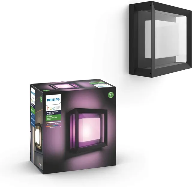philips-hue-econic-applique-murale-ext-rieure-connect-e-white-color-aluminium-no image 1
