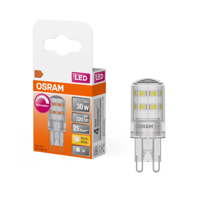 osram-led-pin-ampoule-dimmable-g9-blanc-chaud-2700-k-350-lumens-verre-clair-pack image 1