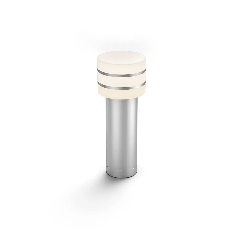 philips-hue-white-tuar-borne-ext-rieure-led-en-acier-inoxydable-bross-1-x-9-5-w- image 1