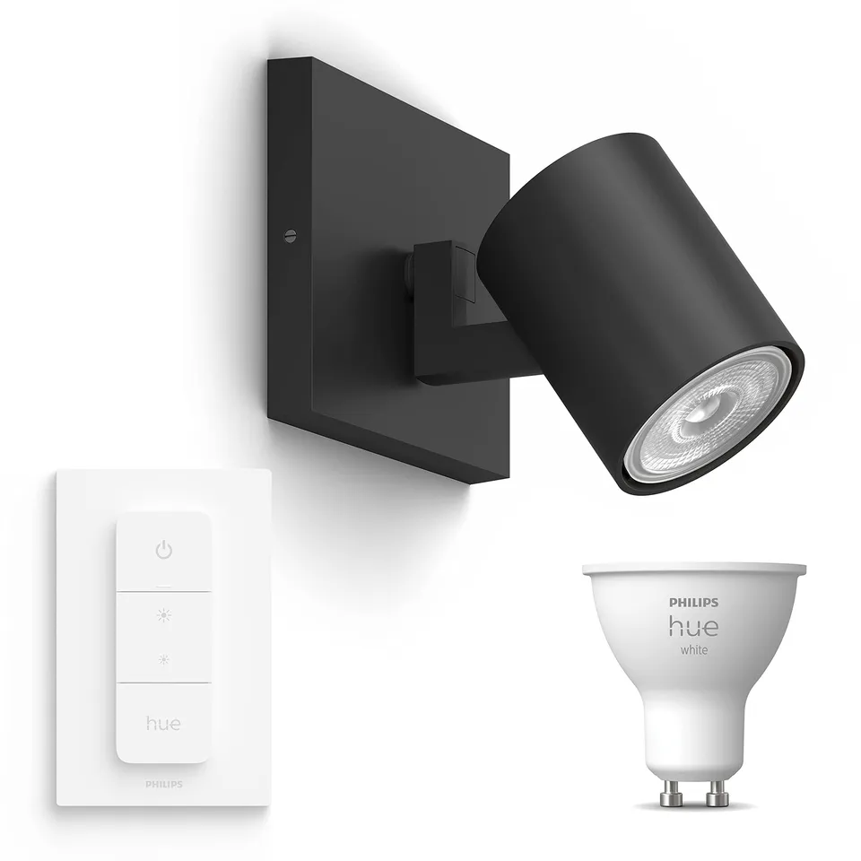 philips-hue-runner-spot-en-saillie-noir-1-point-lumineux-gu10-hue-white-avec-var image 1