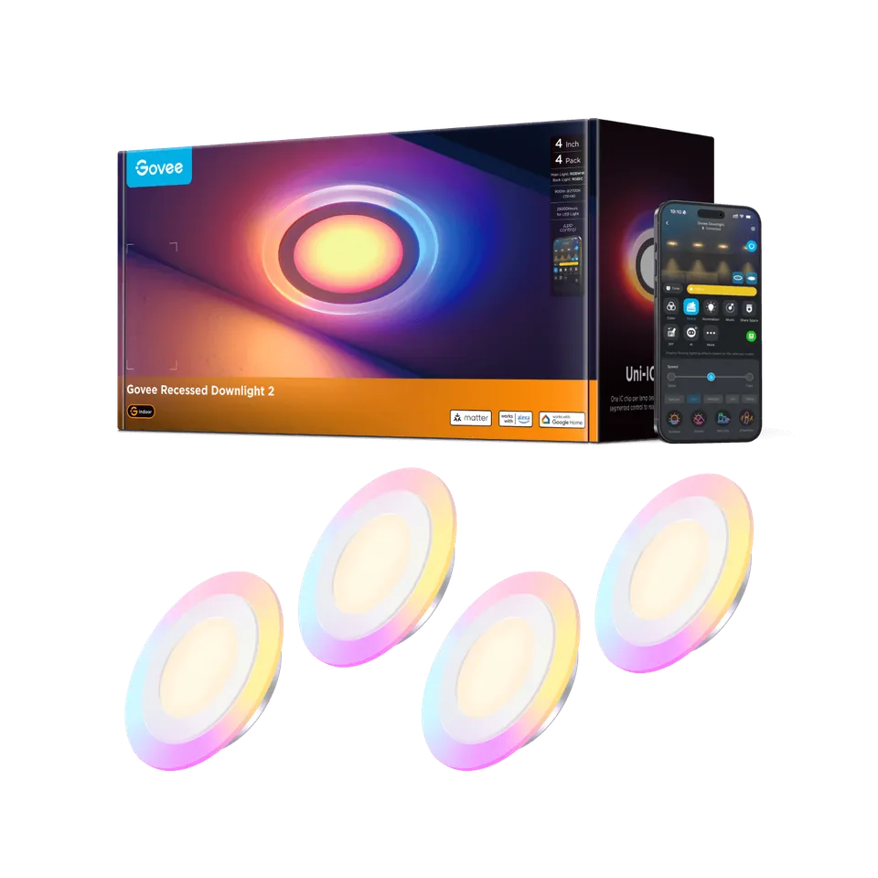 govee-smart-recessed-lights-pro-99-mm-spots-encastr-s-intelligents-rgbww-avec-ve image 1