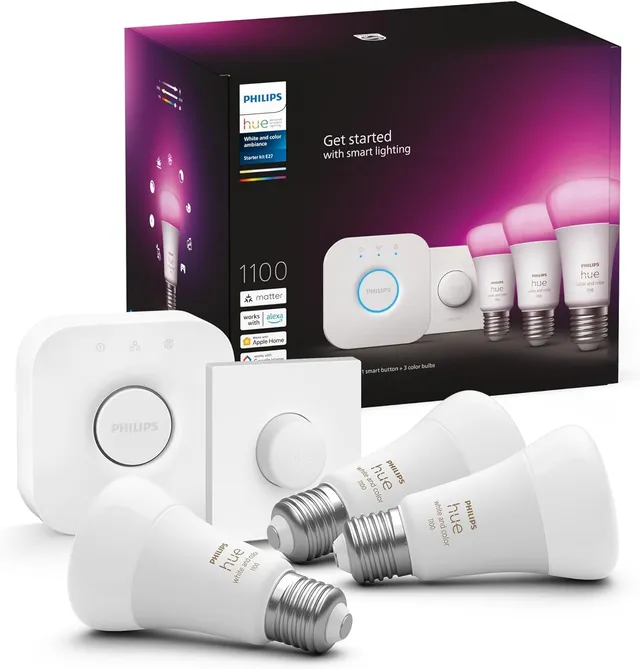 philips-hue-white-ambiance-kit-de-d-marrage-3-ampoules-led-connect-es-e27-1100-l image 1