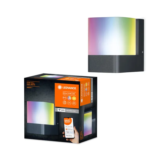 ledvance-smart-cube-wall-wifi-applique-murale-led-intelligente-ext-rieure-rvb-16 image 1