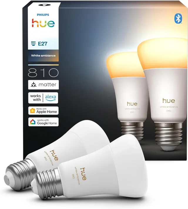 philips-hue-white-ambiance-a60-e27-pack-de-2-ampoules-connect-es-spectre-complet image 1