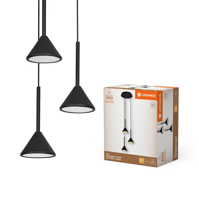 ledvance-decor-fuji-3xpendant-suspension-led-d-corative-triple-13w-3000k-noir-fi image 1