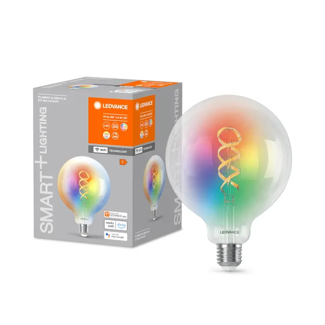 ledvance-smart-wifi-globe-125-ampoule-led-connect-e-vintage-e27-globe-125-mm-ver image 1