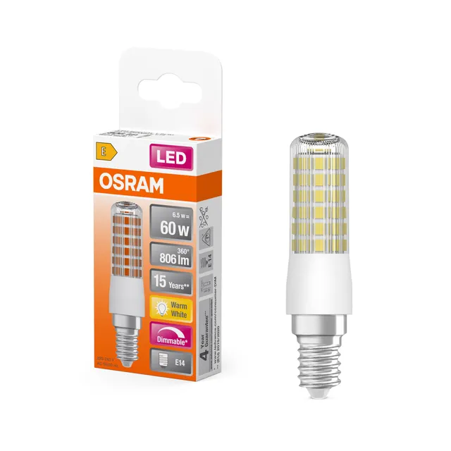 osram-led-superstar-special-t-slim-ampoule-led-sp-ciale-dimmable-e14-blanc-chaud image 1
