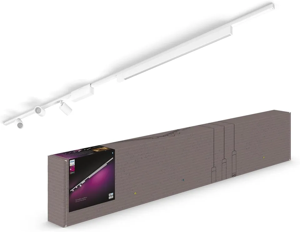philips-hue-perifo-kit-plafonnier-sur-rail-3-spots-cylindriques-1-barre-lumineus image 1