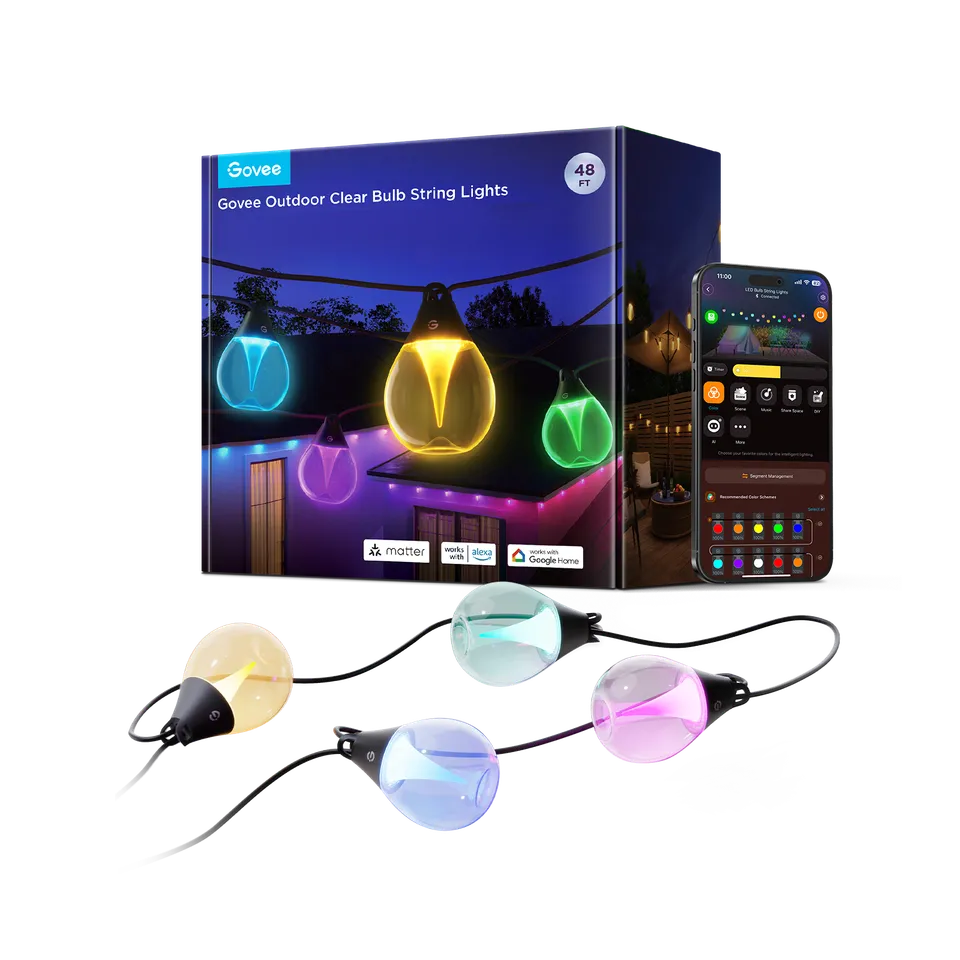 govee-outdoor-clear-bulb-string-lights-guirlande-ext-rieure-intelligente-ampoule image 1