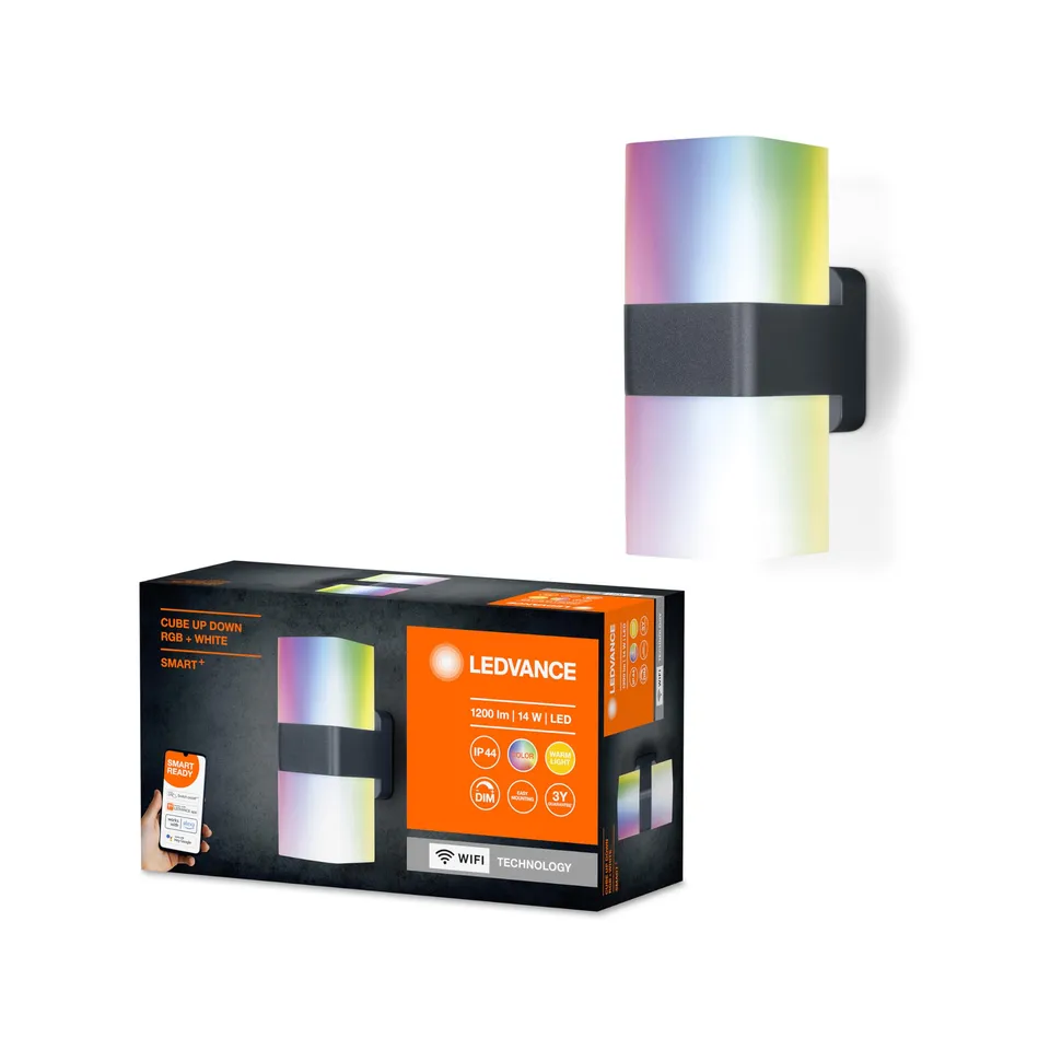 ledvance-smart-cube-updown-applique-murale-ext-rieure-led-intelligente-wifi-rgbw image 1