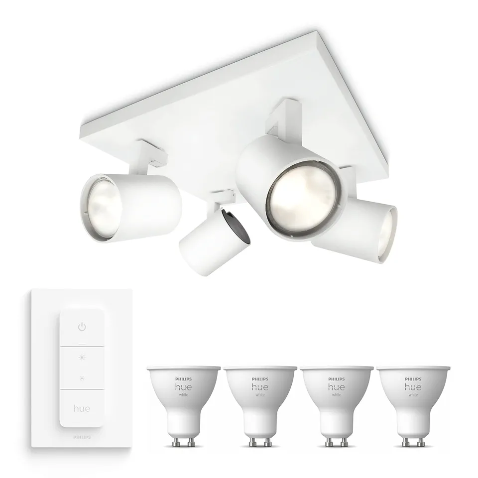 philips-hue-runner-spot-en-saillie-blanc-4-points-lumineux-hue-white-gu10-spots- image 1