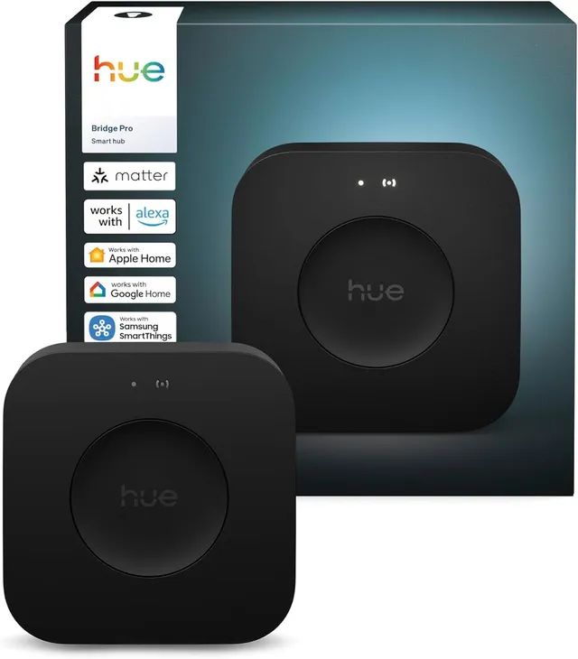 philips-hue-bridge-pro-hub-connect-sans-fil-motionaware-150-clairages-et-50-acce image 1