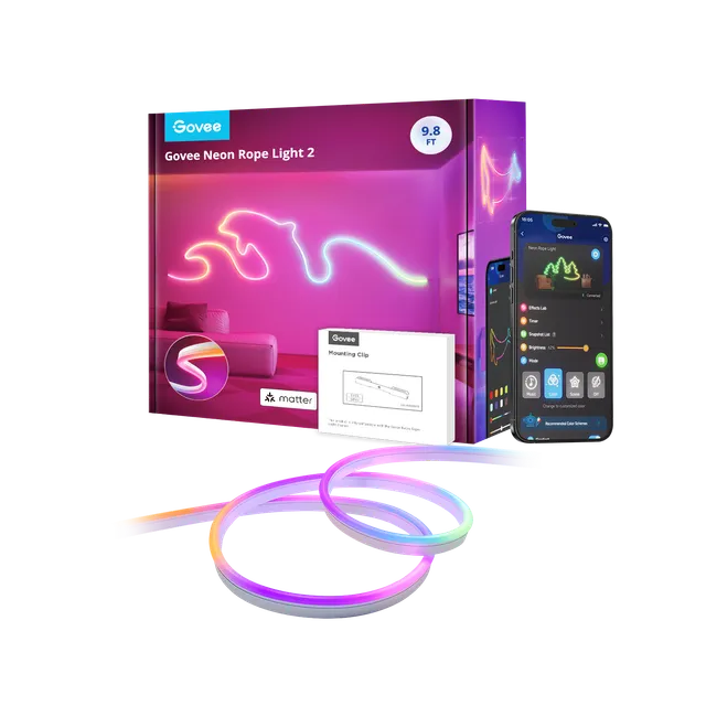 govee-neon-rope-light-2-reconditionn-cordon-n-on-connect-rgbic-avec-reconnaissan image 1