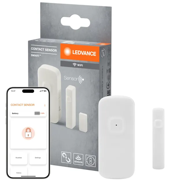 ledvance-smart-wifi-d-tecteur-d-ouverture-de-porte-et-fen-tre-sans-fil-blanc-bat image 1