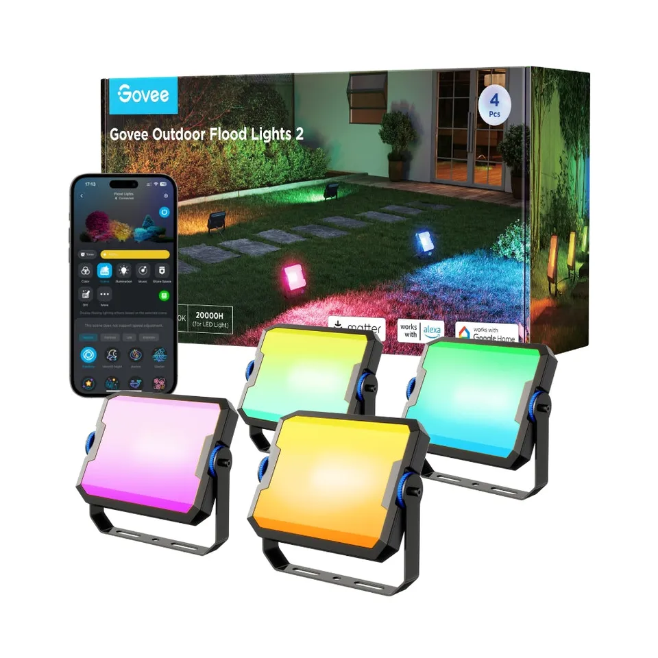 govee-outdoor-flood-lights-2-projecteur-ext-rieur-rgbic-16-millions-de-couleurs- image 1