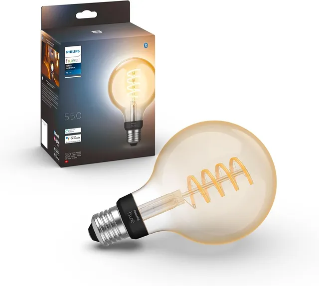 philips-hue-white-ambiance-ampoule-led-connect-e-e27-filament-g93-globe-bluetoot image 1