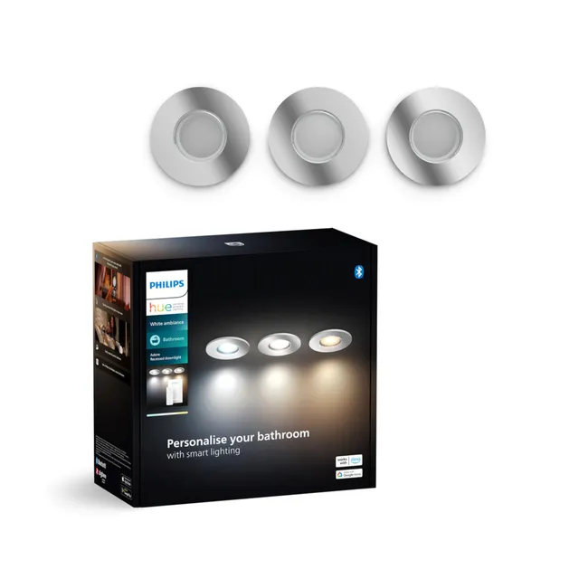 philips-hue-white-ambiance-adore-spot-encastr-chrom-salle-de-bain-gu10-5-w-dimma image 1