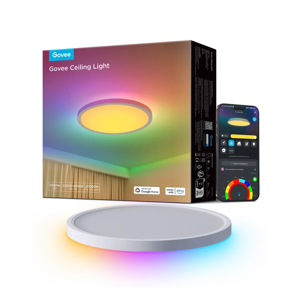 govee-plafonnier-smart-30-cm-rgbww-rgbic-plafonnier-led-connect-carr-ou-rond-16- image 1