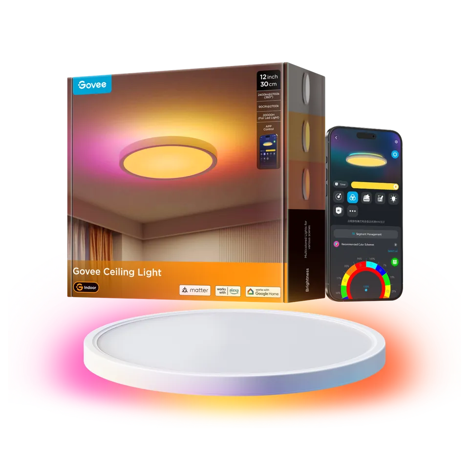 govee-smart-ceiling-light-30-cm-rgbww-rgbic-plafonnier-connect-2400-lumens-carr- image 1