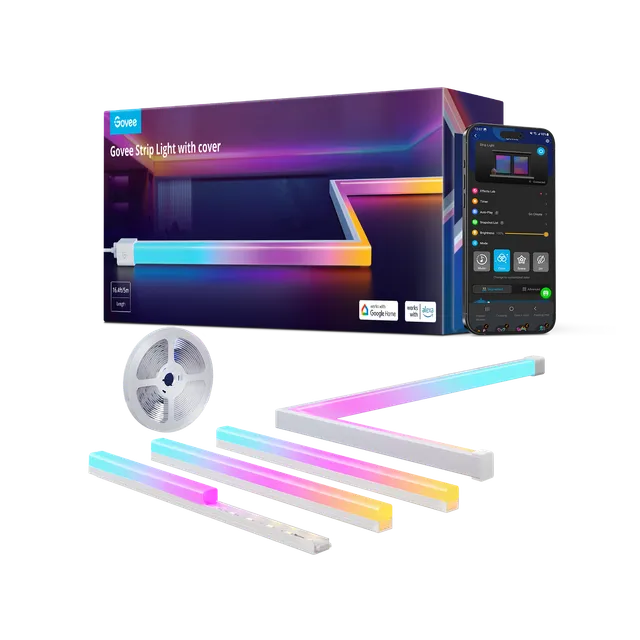 govee-rgbic-led-strip-lights-avec-cache-diffuseur-h61b5-5-m-h61b3-3-m-h61b6-10-m image 1