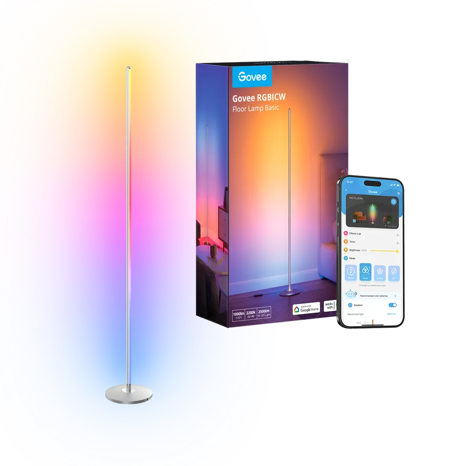 govee-rgbicw-smart-floor-lamp-basic-h6076-lampadaire-intelligent-rgbicw-slim-syn image 1