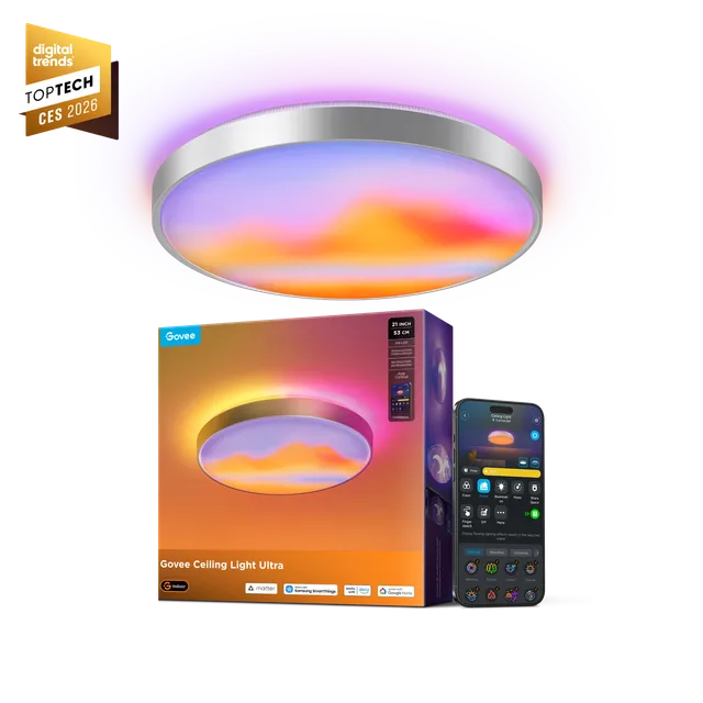 govee-53cm-smart-ceiling-light-ultra-plafonnier-led-intelligent-matrice-de-pixel image 1