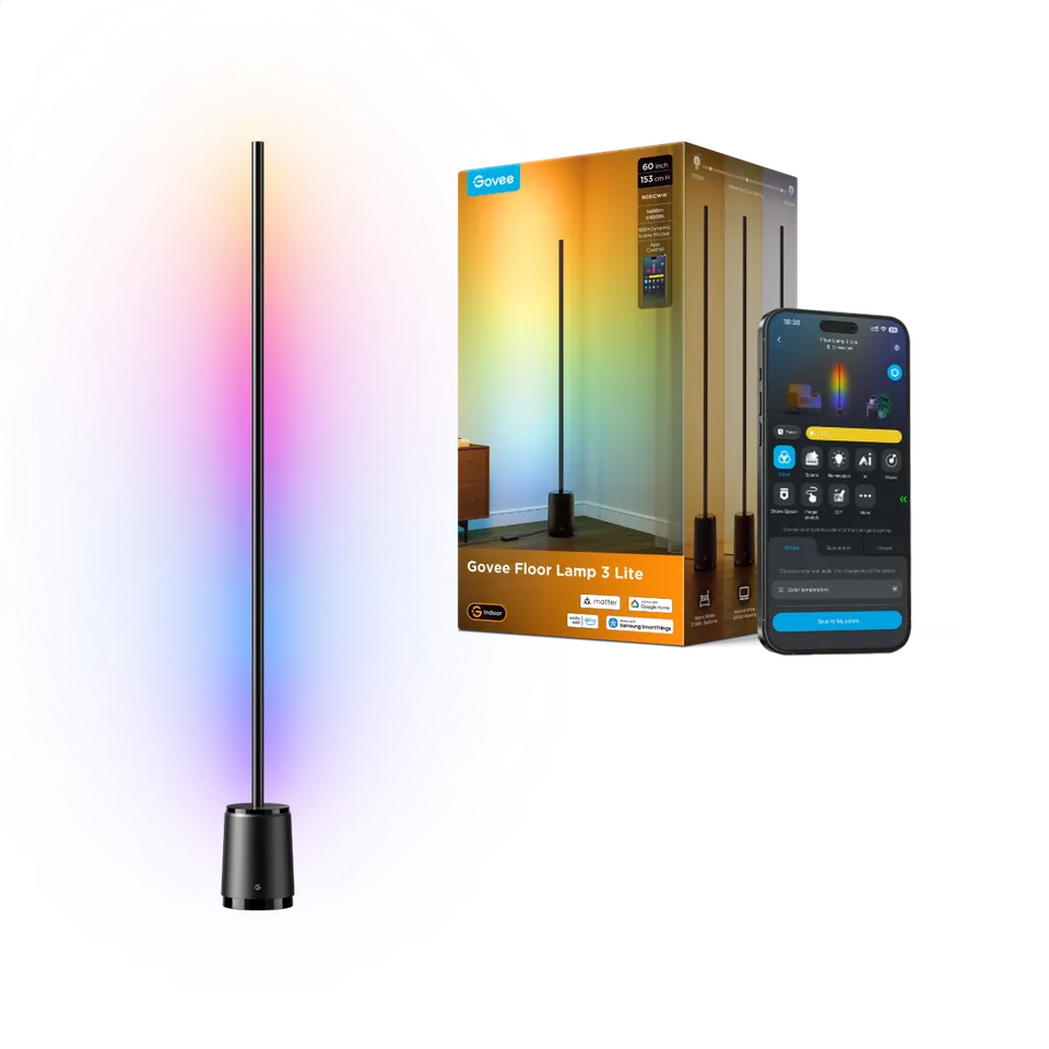 govee-floor-lamp-3-lite-lampadaire-led-intelligent-rgbic-avec-lumi-re-blanche-aj image 1
