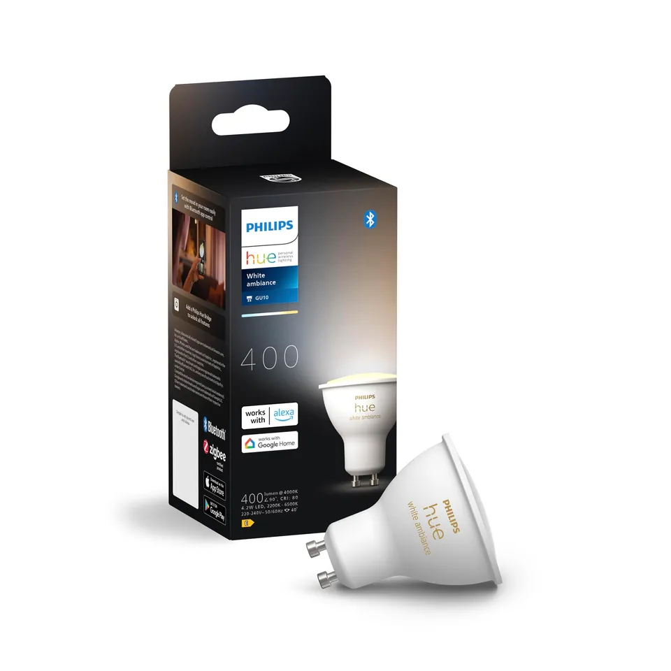 philips-hue-white-ambiance-ampoule-led-connect-e-gu10-400-lumens-blanc-chaud-fro image 1