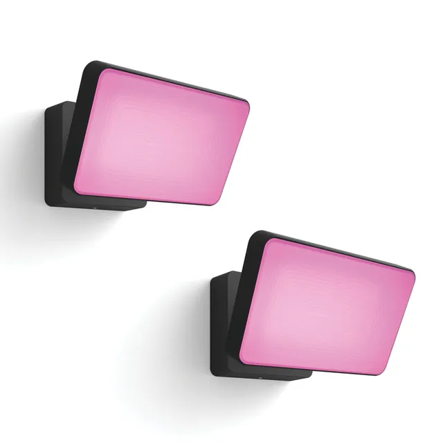 philips-hue-discover-lot-de-2-projecteurs-ext-rieurs-noir-hue-white-and-color-am image 1