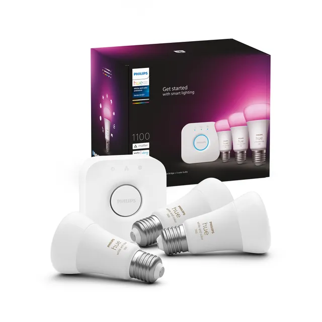philips-hue-white-and-color-ambiance-kit-de-d-marrage-3-ampoules-a60-e27-9-w-qui image 1