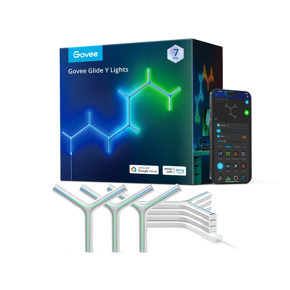 govee-glide-rgbic-y-lights-h6065-pack-de-panneaux-lumineux-y-connect-s-effet-m-t image 1
