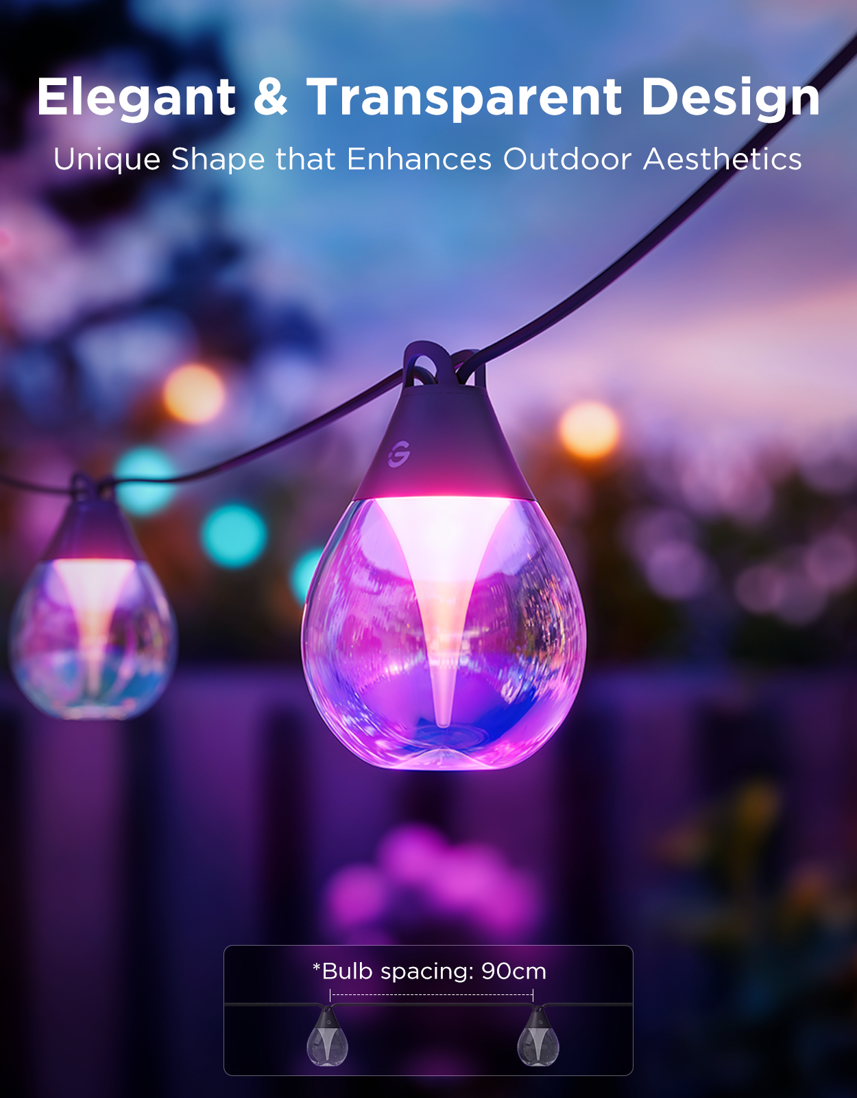 govee-outdoor-clear-bulb-string-lights-guirlande-ext-rieure-intelligente-ampoule image 6