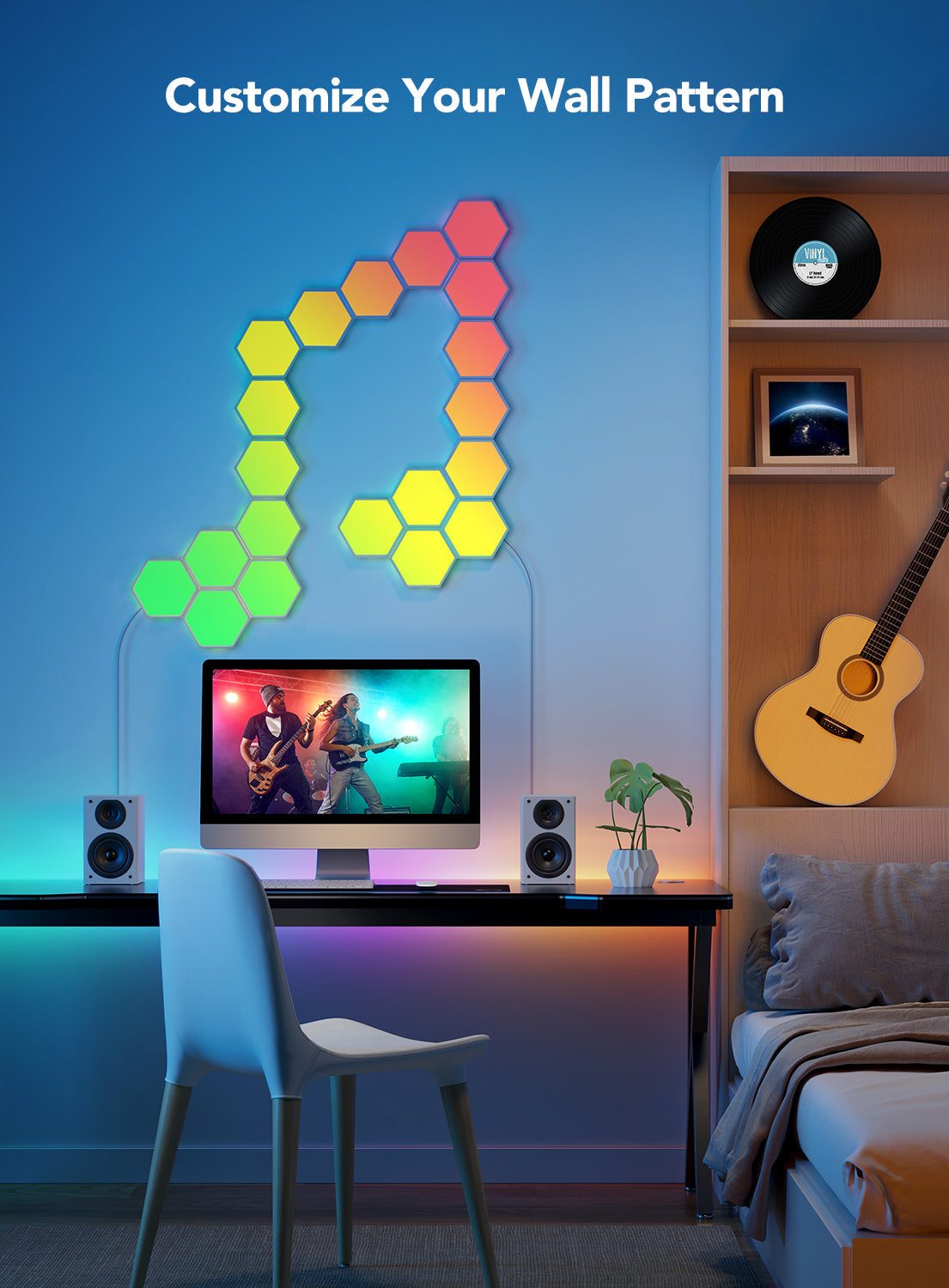 govee-glide-hexa-light-panels-reconditionn-h6061-10-panneaux-muraux-hexagonaux-r image 2