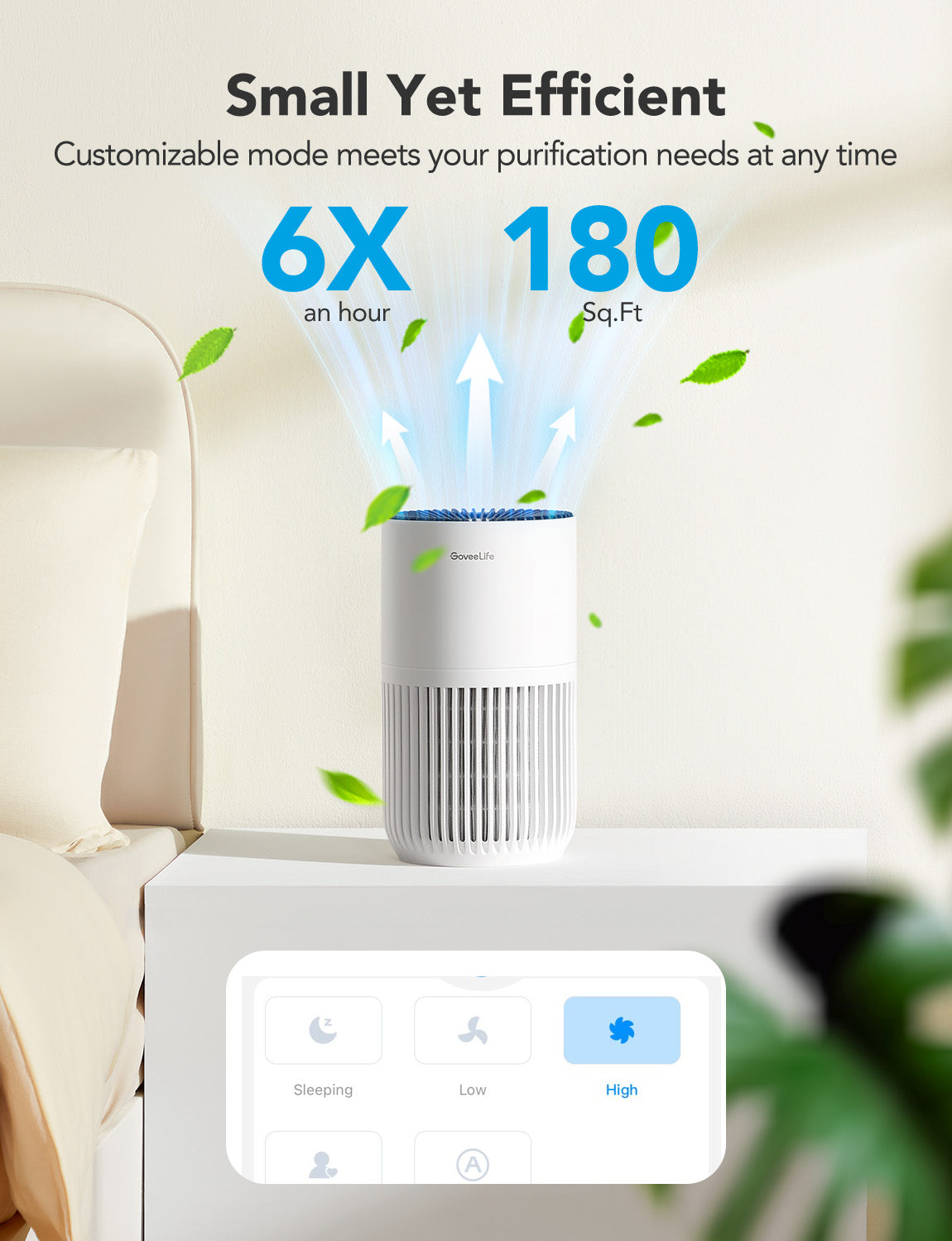 goveelife-smart-air-purifier-lite-h7126-purificateur-d-air-intelligent-avec-filt image 3