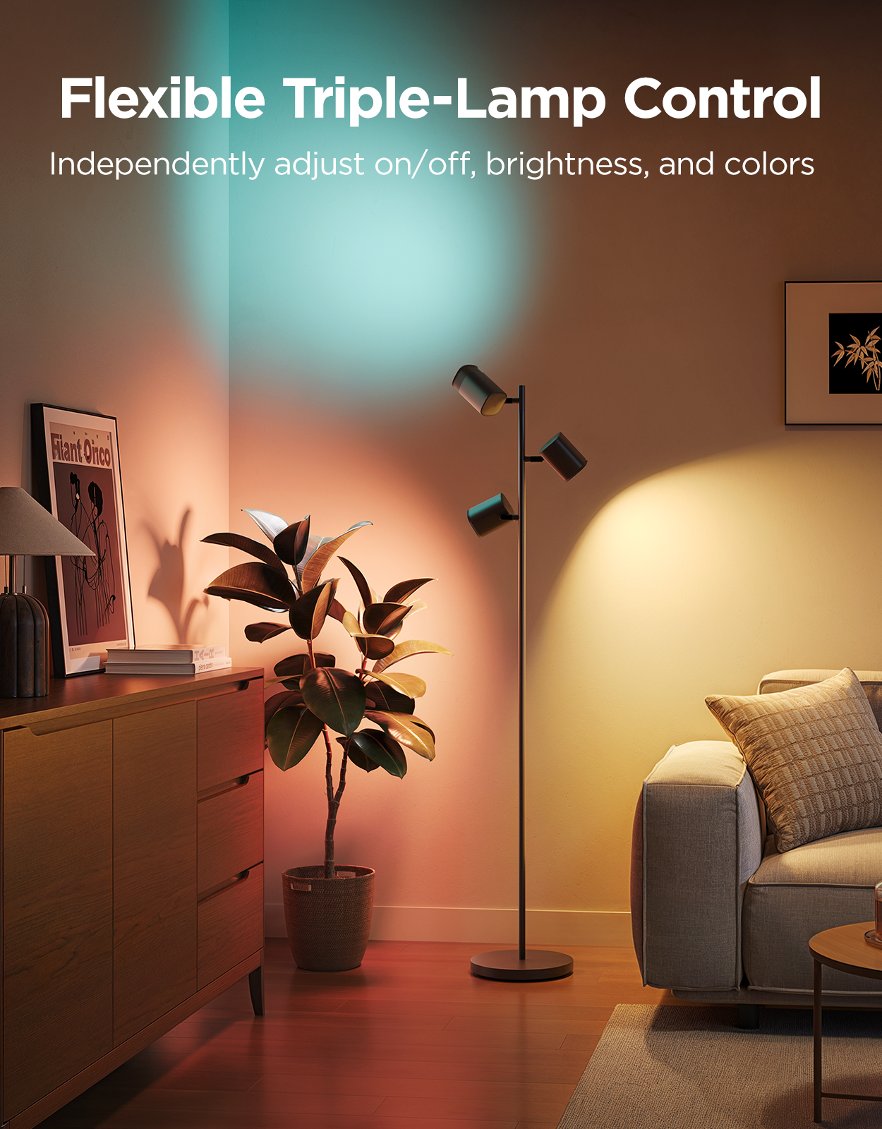 govee-tree-floor-lamp-reconditionn-lampadaire-arbre-led-dimmable-multicolore-pou image 2