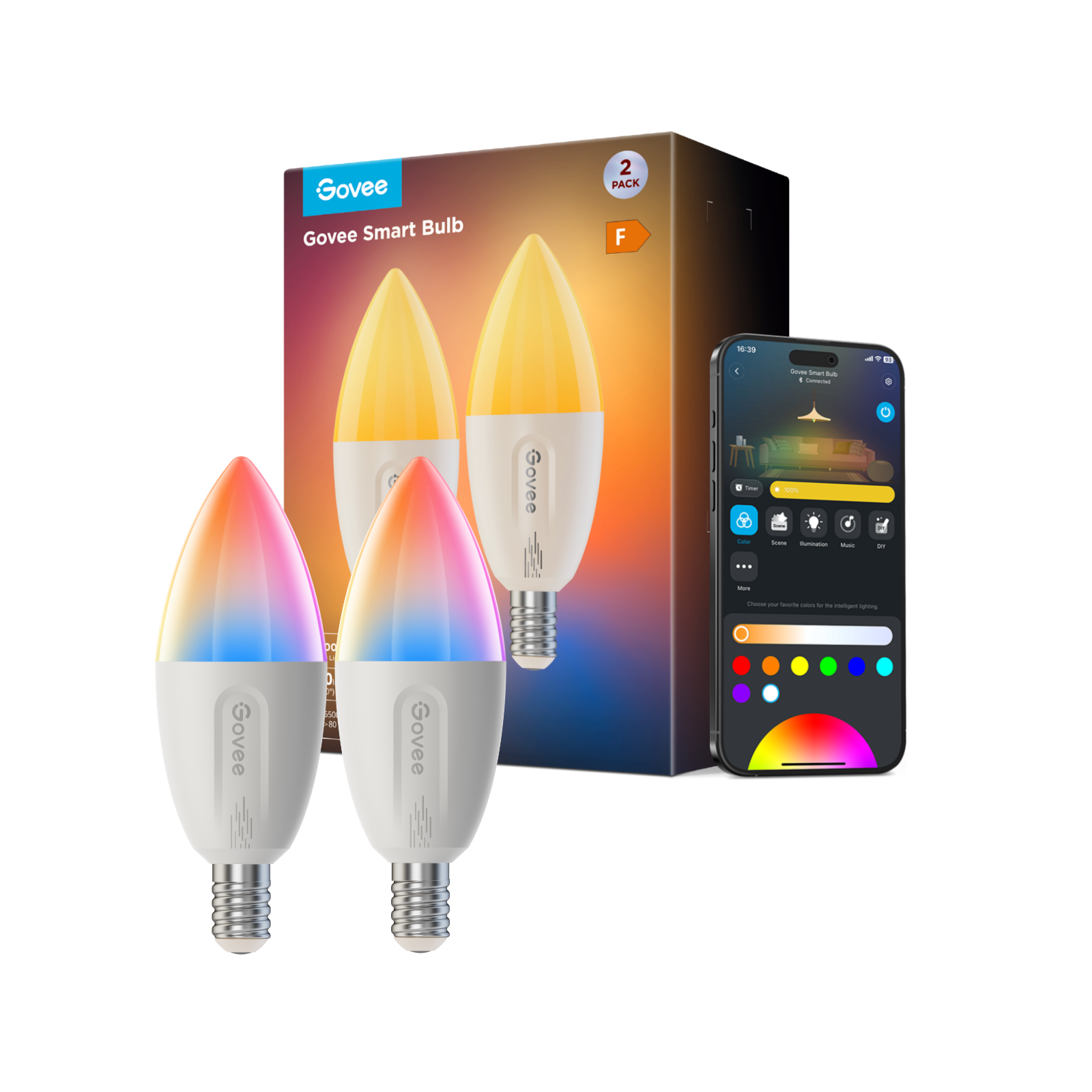 govee-e14-smart-ampoule-led-connect-e-dimmable-reconditionn-e image 3