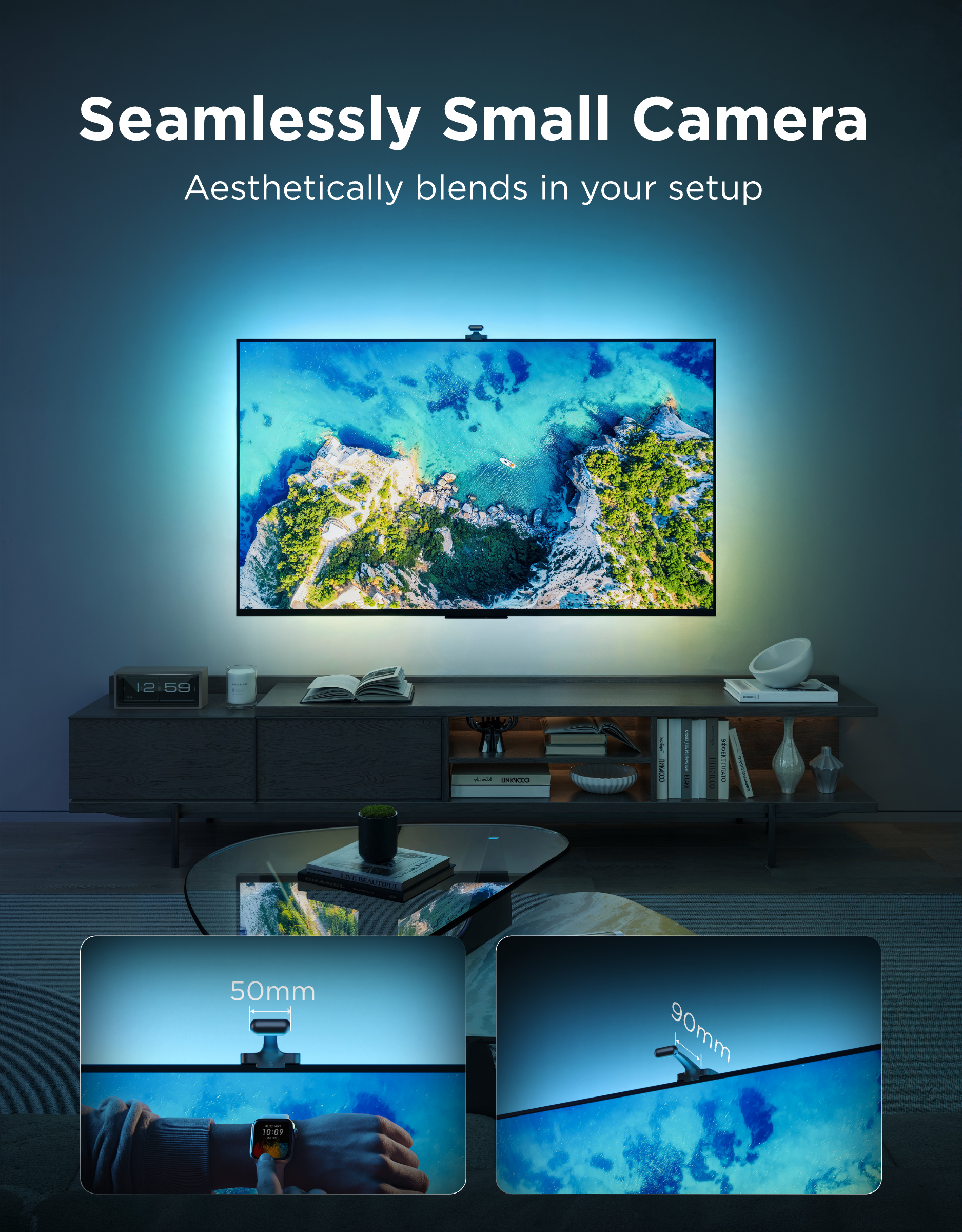 govee-tv-backlight-3-r-tro-clairage-led-tv-avec-cam-ra-4mp-et-clairage-adaptatif image 7