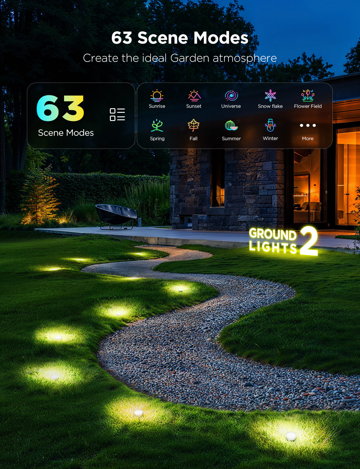 govee-outdoor-ground-lights-2-spots-d-clairage-de-jardin-encastrables-rgb-recond image 6