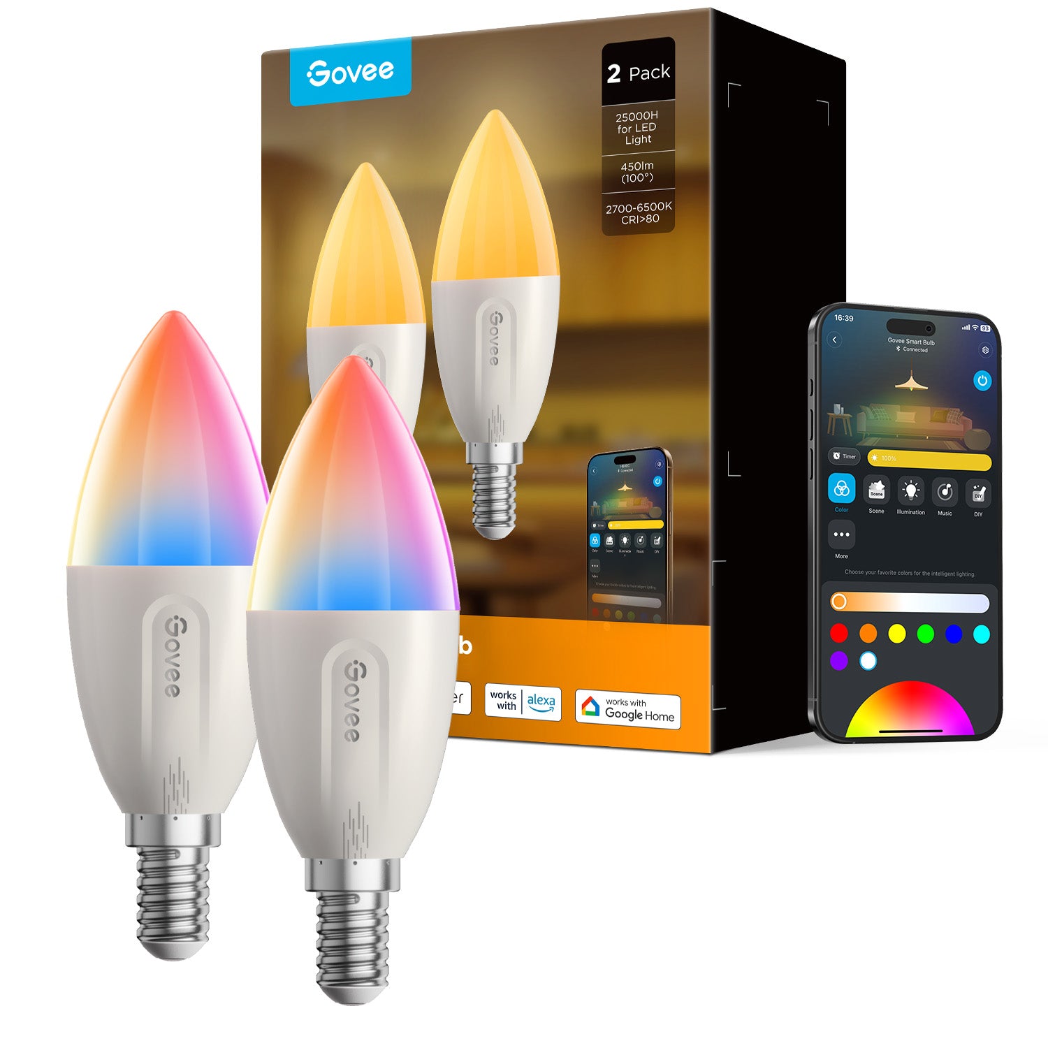 govee-e14-smart-b11-candle-bulbs-ampoules-bougie-connect-es-dimmables-450-lm-cul image 3
