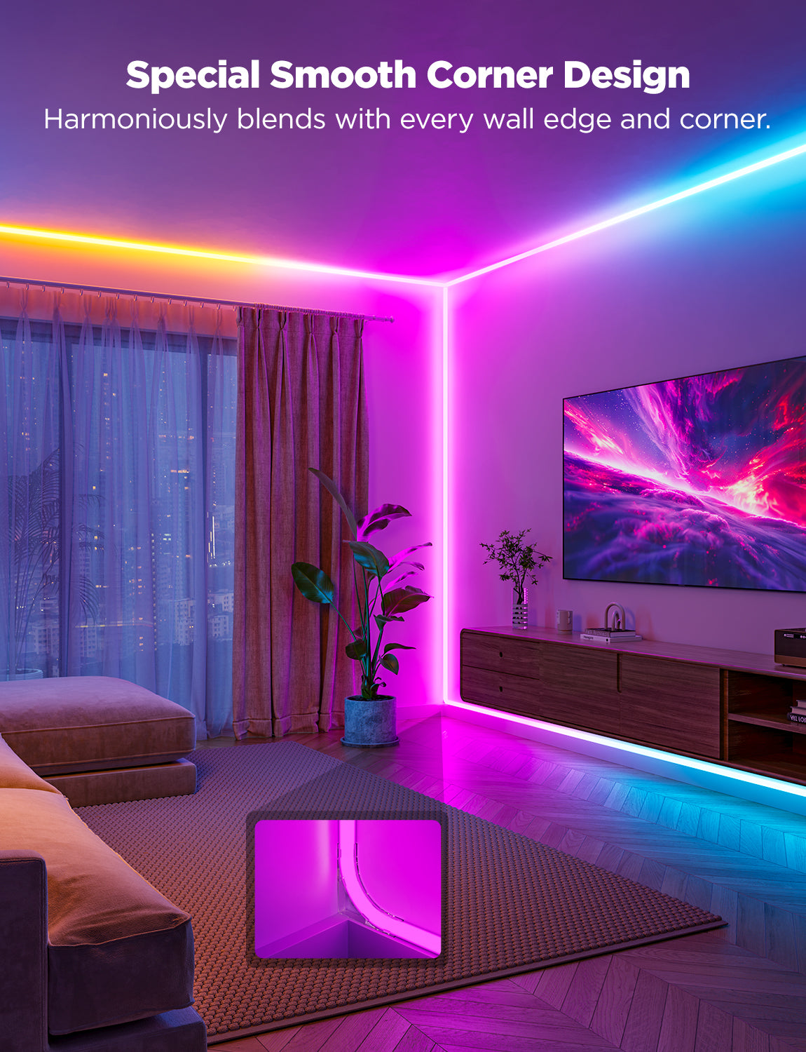 govee-neon-rope-lights-ruban-n-on-led-intelligent-pour-lining-mural-avec-install image 5