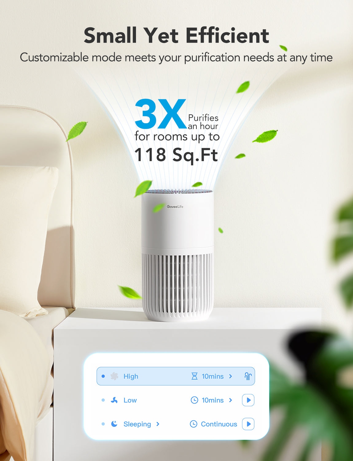 goveelife-smart-air-purifier-lite-h7126-purificateur-d-air-intelligent-avec-filt image 2