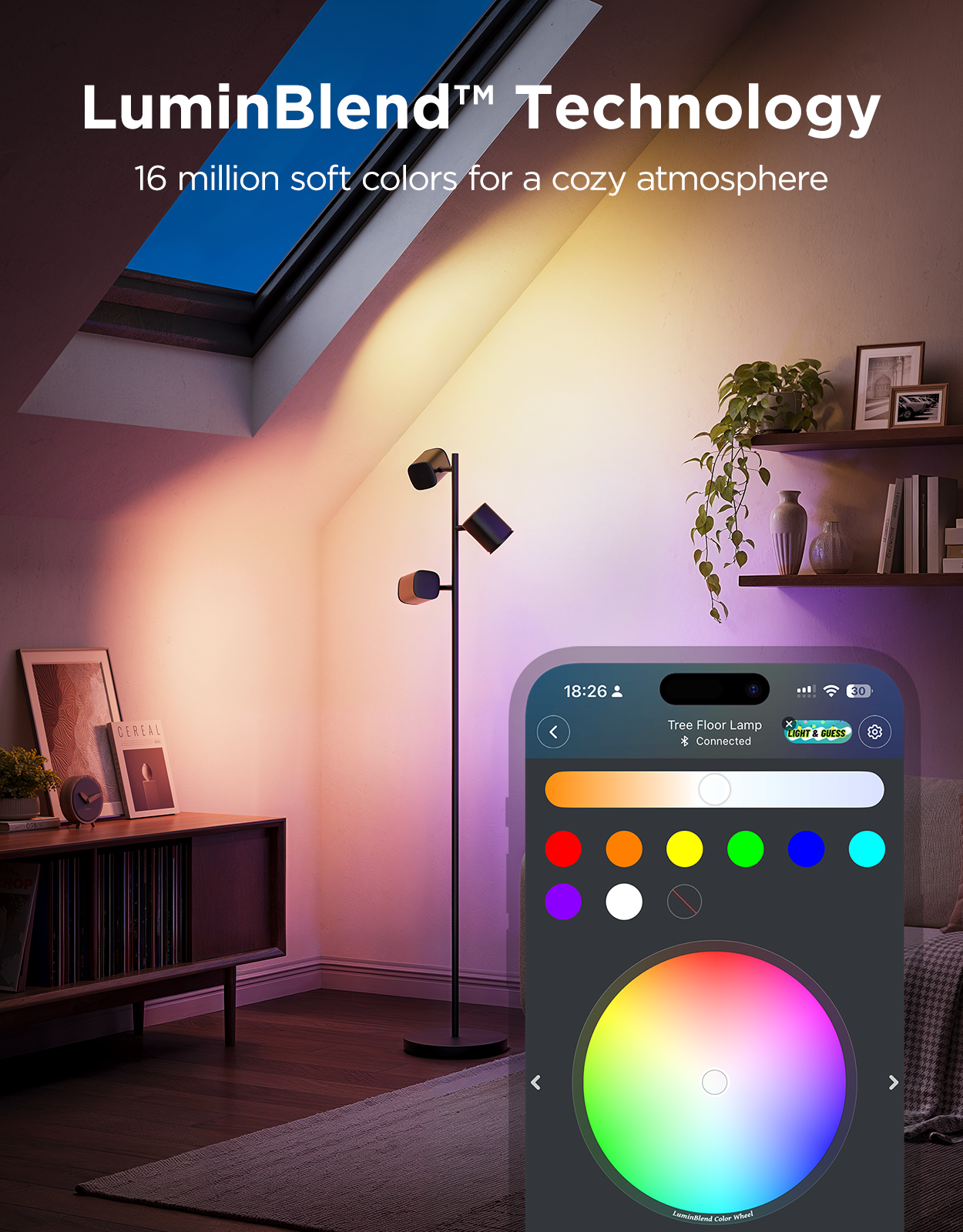 govee-tree-floor-lamp-reconditionn-lampadaire-arbre-led-dimmable-multicolore-pou image 3