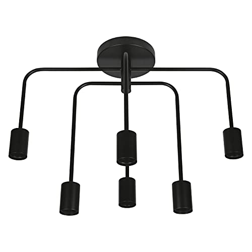 ledvance-plafonnier-design-industriel-en-verre-et-m-tal-noir-mat-suspension-vint image 8