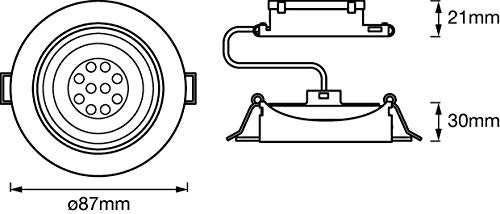 ledvance-downlight-lot-de-3-spots-led-encastrables-dimmables-acier-bross-d-coupe image 6