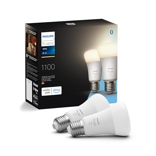 philips-hue-white-e27-pack-2-ampoules-led-connect-es-1055-lm-gradables-ultra-bas image 4
