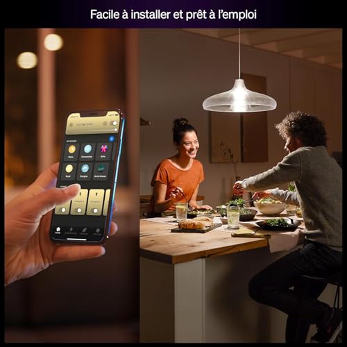 philips-hue-ampoule-connect-e-led-a60-e27-white-2700-k-9-5-w-1100-lm-variateur-u image 8