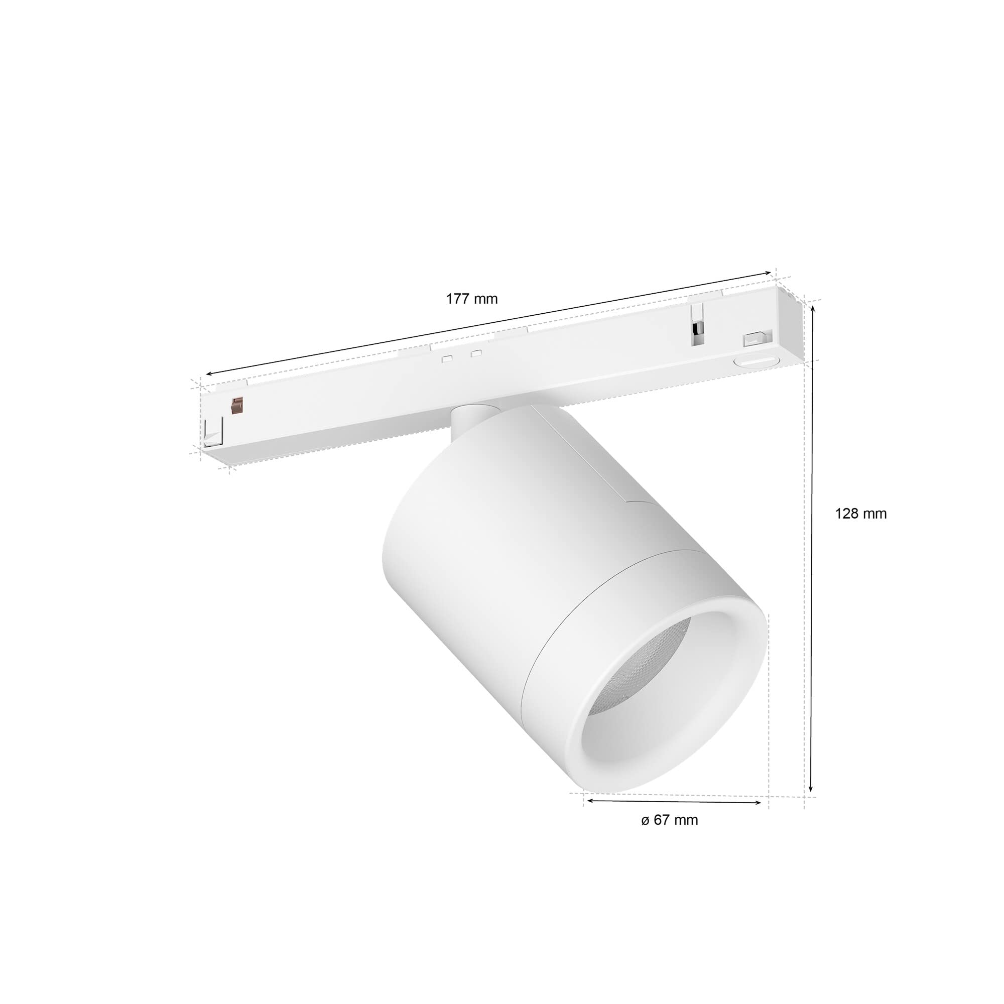 philips-hue-perifo-spot-cylindrique-spot-blanc-sur-rail-perifo-bluetooth-compati image 2