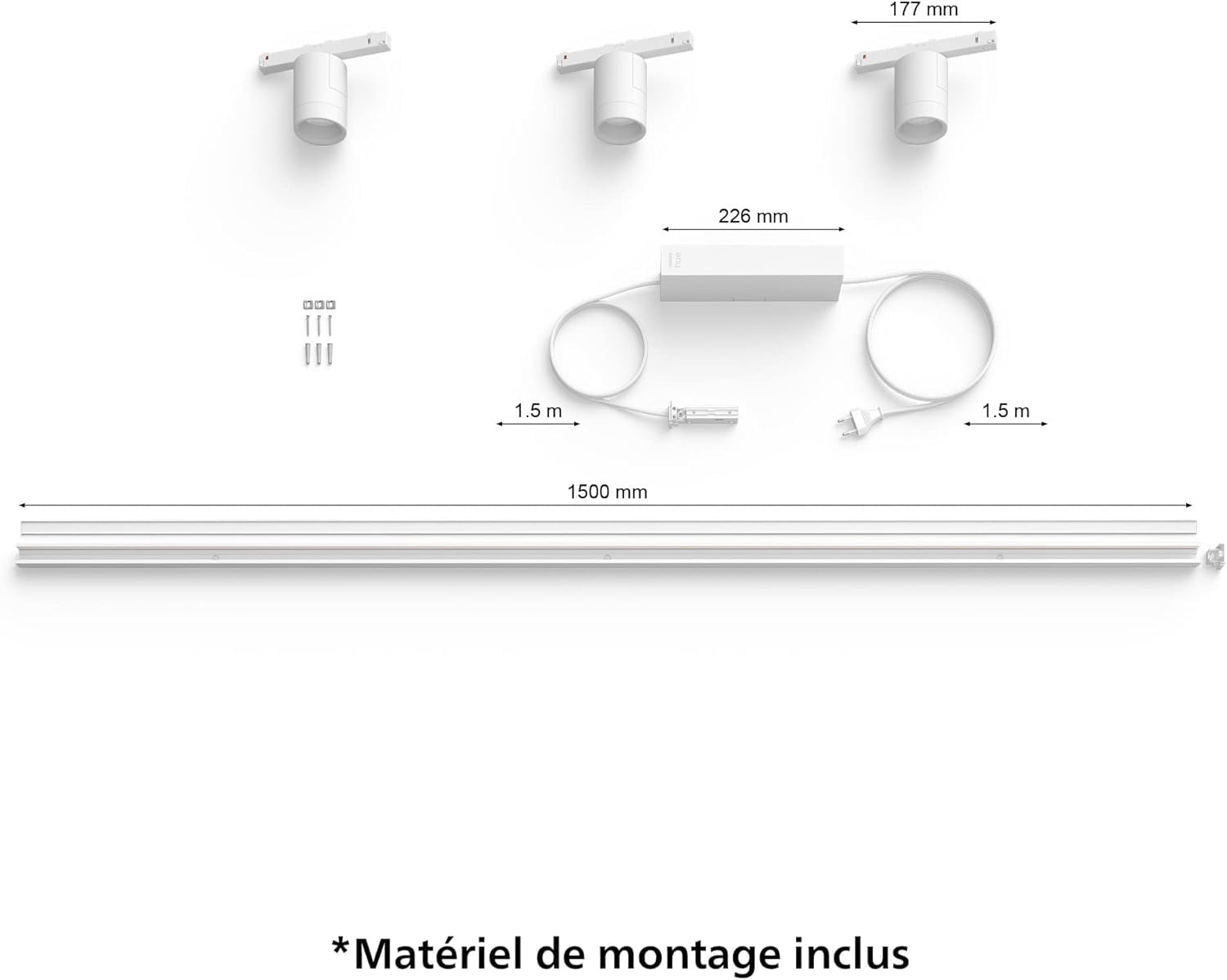 philips-hue-perifo-kit-d-clairage-sur-rail-mural-avec-3-spots-cylindriques-blanc image 8