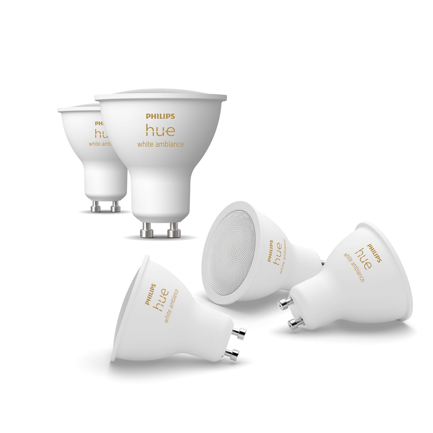 philips-hue-white-ambiance-pack-de-5-ampoules-led-connect-es-gu10-400-lumens-bla image 1